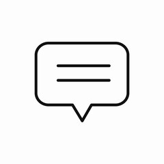 message speech bubble icon sign vector