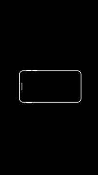 Rotate Your Phone to Landscape orientation. Vertical black screen with Rotate Your Device icons to Horizontal orientation. Outline Icon