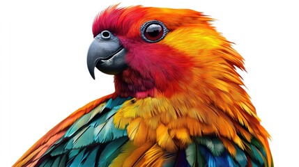 Obraz premium Vivid Parrot Portrait