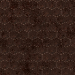 metal fence on black background