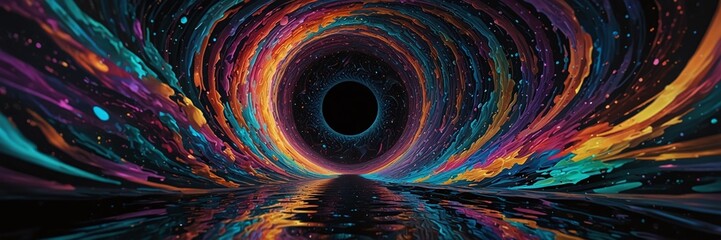 abstract art, surreal art, digital art, psychedelic art, cosmic art, space art, galaxy art, nebula art, black hole art, cosmic vortex, abstract background, psychedelic background