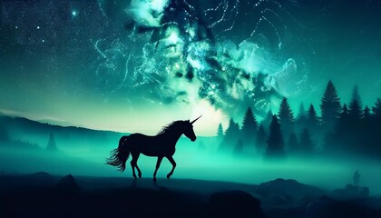 horse in the woods