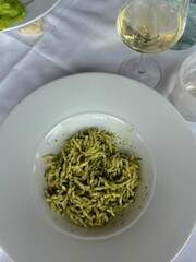 pesto pasta in italy
