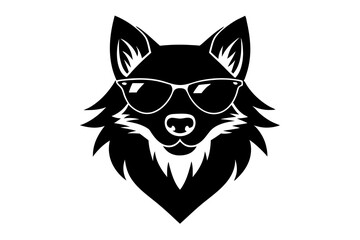 black and white cat logo icon silhouette 