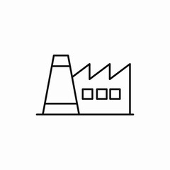 industrial manufactory factory icon sign vector