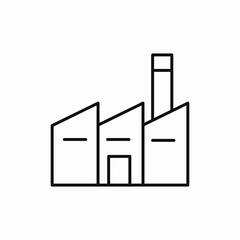 manufactory industrial factory icon sign vector