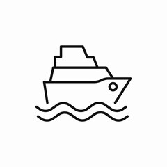 ship boat icon sign vector