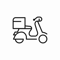 scooter delivery moped icon sign