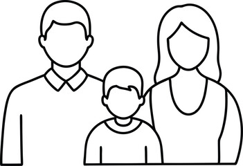 Family Unity Parents with Child Vector Art for Fun Adventures
