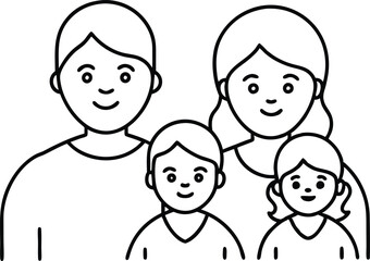 Playful Child with Loving Family Vector Illustration for Kids Fun
