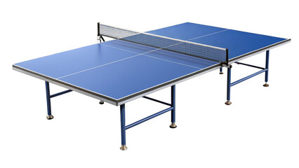 Ping pong table on transparent background.