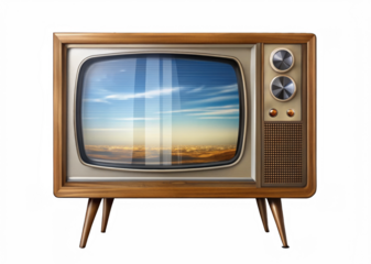 TV on transparent background.