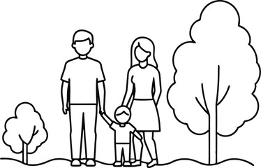 Cherished Moments Family Visiting Elderly Relative Vector Art
