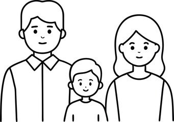 Joyful Moments Child Living with Foster Parent Vector Drawing for Kids
