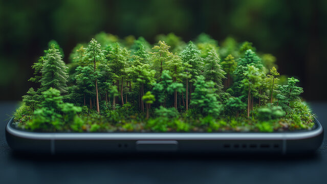 mini moderns a forest wallpaper