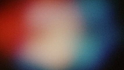 Vibrant abstract gradient with transitions of red, beige, and blue tones, enriched by a grainy texture. Perfect for backgrounds, wallpapers, and modern designs