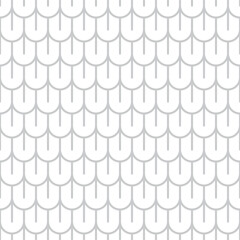 Grey Simple Scale Outlines Seamless Vector Repeat Pattern © Allison