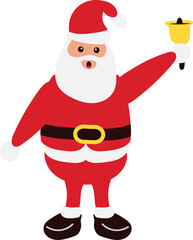 Father Christmas Hand Drawn Cartoon Character Illustration