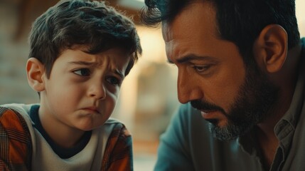 Emotional Moment in a Restaurant