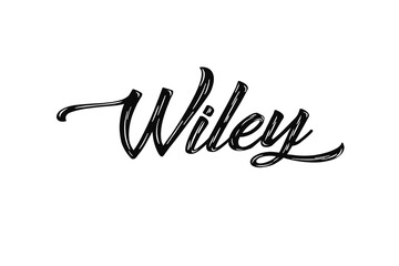 The name “Wiley” written in a stylized colorful retro font