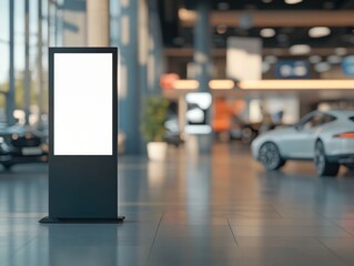 Digital Kiosk in a Car Showroom