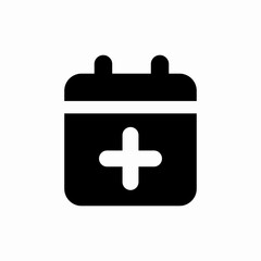 calendar add plus event icon sign vector
