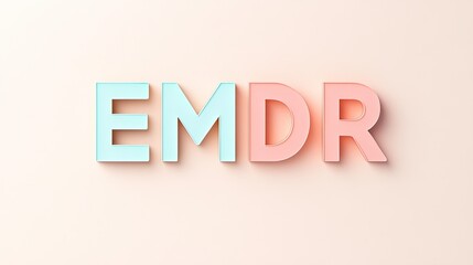 Fototapeta premium Eye Movement Desensitization Reprocessing (EMDR) therapy concept