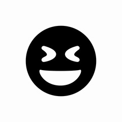 emoji laugh icon sign vector