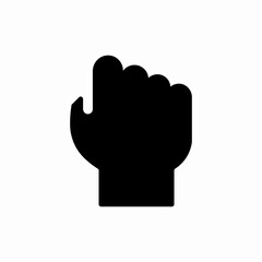 fist rise icon sign vector
