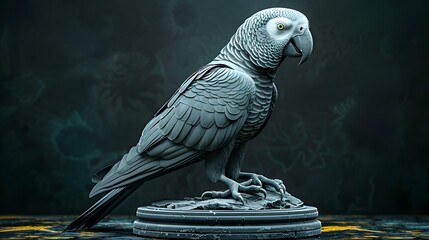 African grey parrot mimicking sounds.
