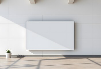 Billboard on the background of a wall on the street. blank advertising banner mockup. City horizontal ad.