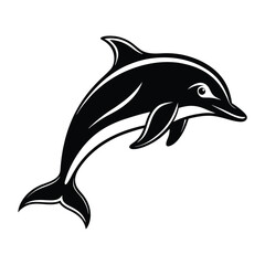 Dolphin silhouette vector