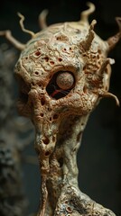 Surreal Alien Creature with Organic Texture