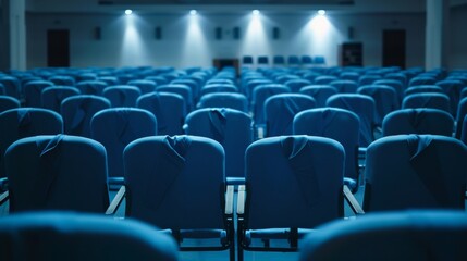 Fototapeta premium empty chairs in an auditorium