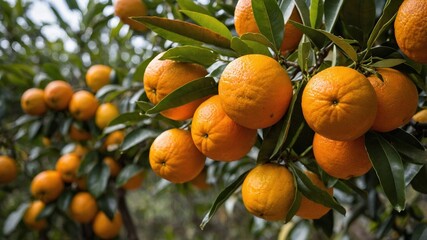 Orange Tree Full of Ripe Fruit