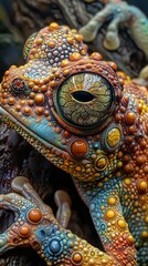 Close-up of a Frog's Eye: Nature's Masterpiece