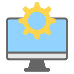 Development icon with color style