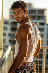 Male model in Miami, young male model, French Algerian male model, Miami model