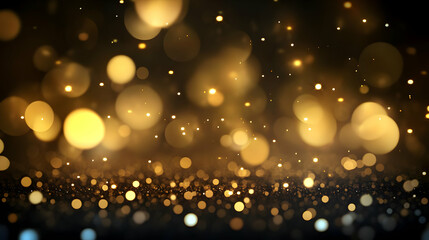 Golden Glitter Abstract Background