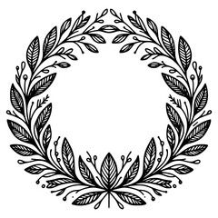 An Elegant and Beautiful Laurel Wreath Design Perfect for Awards and Celebrations