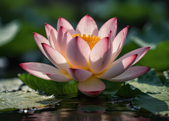 a beautifully lotus flower
