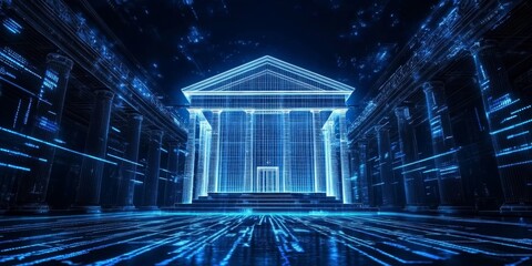 Technology-themed design showcasing financial innovation.