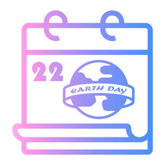 world Line Gradient Icon