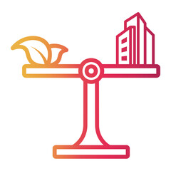 balance Line Gradient Icon