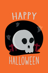 halloween skull background