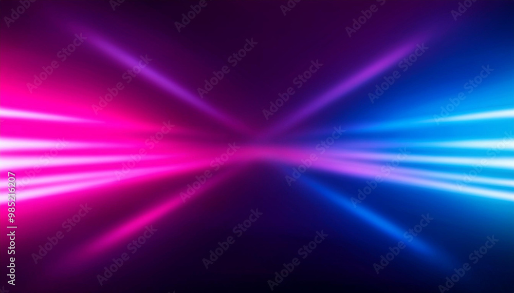 Poster ultraviolet background. defocused neon light. uv led rays. blur pink purple blue color gradient smoo