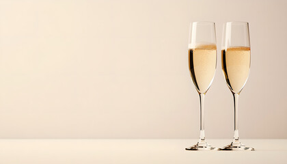 Cheers with Champagne for Celebration: Birthday, New Year, Promotion, Wedding, Party