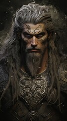 Obraz premium Ancient Celtic Hero Fin Mac Cool