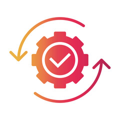 work progress Gradient icon