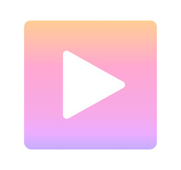 ピンク色のグラデーション｜再生ボタン